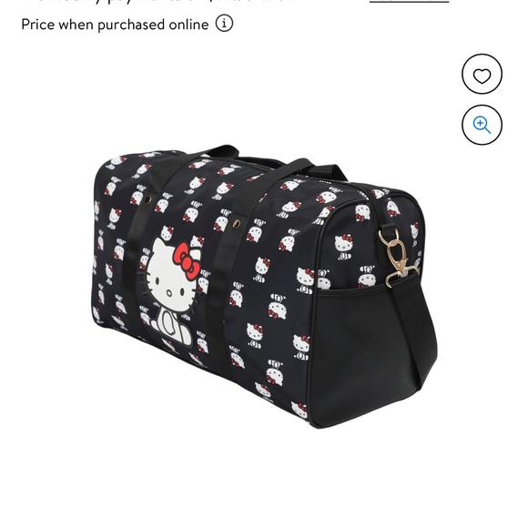 Black Hello Kitty Duffle Bag - Picture 4 of 7